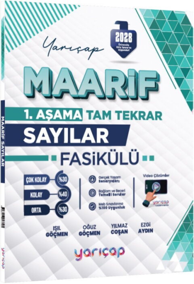 2028 TYT Sayılar Maarif Fasikülü 1. Aşama YarıÇap Yayınları Fenomen Fotokopi - YKS - KPSS - ALES