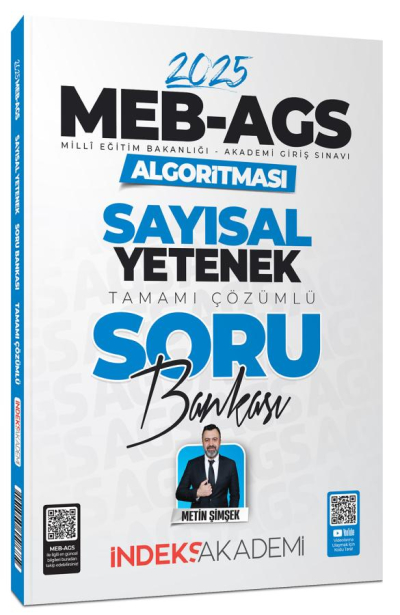2025 MEB AGS Algoritması Sayısal Yetenek Soru Bankası Çözümlü İndeks Akademi Yayıncılık Fenomen Fotokopi - YKS - KPSS - ALES