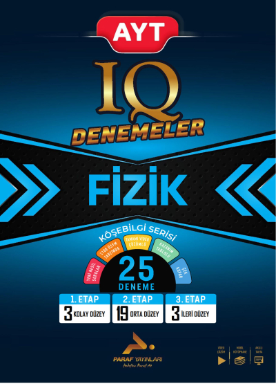 AYT IQ Fizik 25 Branş Denemesi PRF Paraf Yayınları Fenomen Fotokopi - YKS - KPSS - ALES