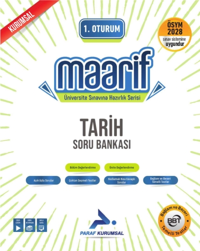 2028 Maarif TYT Tarih Soru Bankası Paraf Yayınları