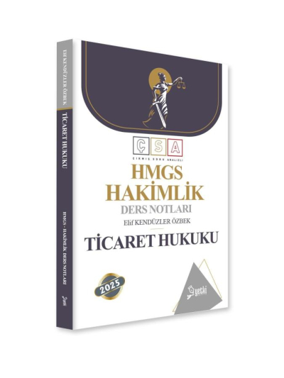 Çıkmış Soru Analizli Ticaret Hukuku Hakimlik Ders Notları Yetki Yayınları Fenomen Fotokopi - YKS - KPSS - ALES