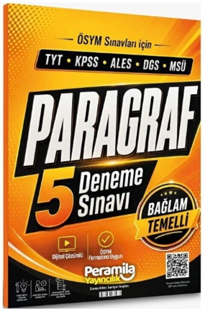 Paragraf 5 Deneme Peramila Yayınları Fenomen Fotokopi - YKS - KPSS - ALES