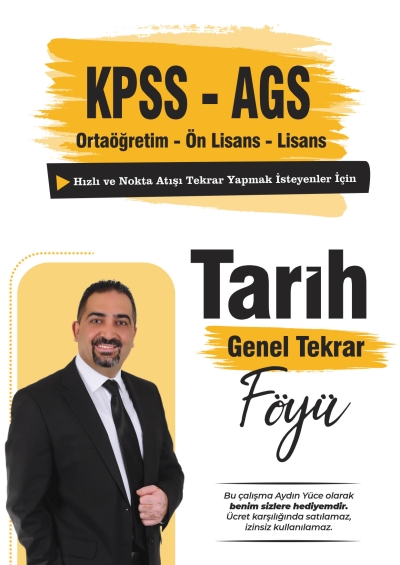 Tarih Genel Tekrar Föyü Aydın Yüce Fenomen Fotokopi - YKS - KPSS - ALES