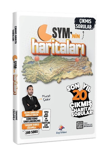 2026 ÖSYM`nin Haritaları Tüm Harita Çıkmış Sınav Soruları (Video Çözümlü) Dizgi Kitap Fenomen Fotokopi - YKS - KPSS - ALES