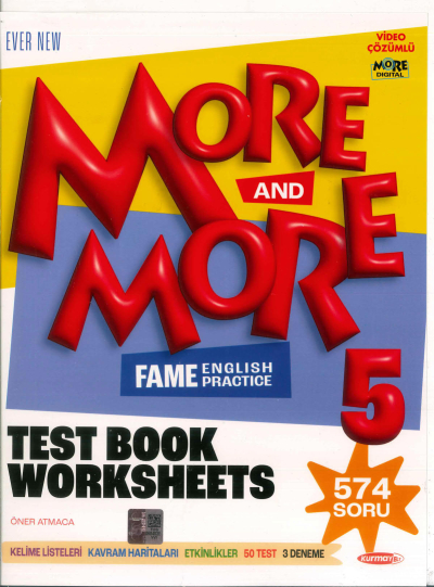 5. Sınıf New More More English 5 Fenomen Test Book Kurmay ELT Yayınları Fenomen Fotokopi - YKS - KPSS - ALES