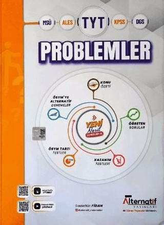 Alternatif Yayınları TYT PROBLEMLER SORU BANKASI Fenomen Fotokopi - YKS - KPSS - ALES