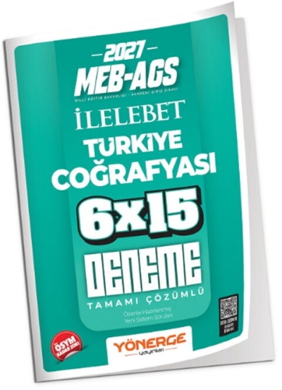 MEB-AGS Türkiye Coğrafyası İLELEBET 6x15 Deneme Çözümlü Yönerge Yayınları Fenomen Fotokopi - YKS - KPSS - ALES