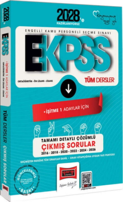 2028 EKPSS Ortaöğretim Ön Lisans Lisans Tüm Dersler İşitme 1 Adaylar İçin 10 Yıl Çıkmış Sorular Yargı Yayınları Fenomen Fotokopi - YKS - KPSS - ALES