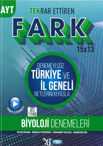 AYT Biyoloji Fark 15 x 13 Tekrar Ettiren Denemeleri