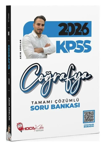 2026 KPSS Coğrafya Soru Bankası Çözümlü Akın Arslan Hoca Kafası Yayınları Fenomen Fotokopi - YKS - KPSS - ALES