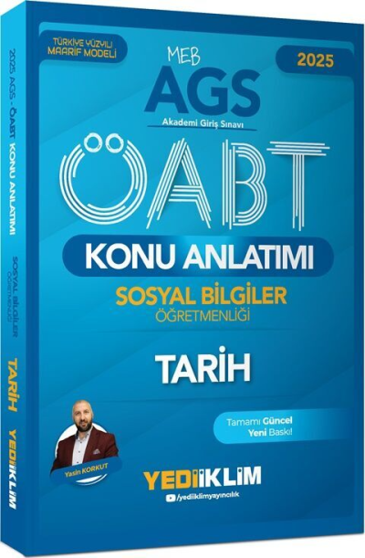 2025 MEB AGS ÖABT Sosyal Bilgiler Öğretmenliği Tarih Konu Anlatımı Yediiklim Yayınları Fenomen Fotokopi - YKS - KPSS - ALES