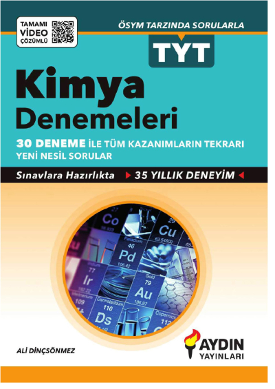TYT Tamamı Video Çözümlü 30*7 Kimya Denemeleri Aydın Yayınları Fenomen Fotokopi - YKS - KPSS - ALES