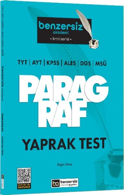 Kral Serisi Benzersiz Paragraf Yaprak Test Benzersiz Akademi Yayınları