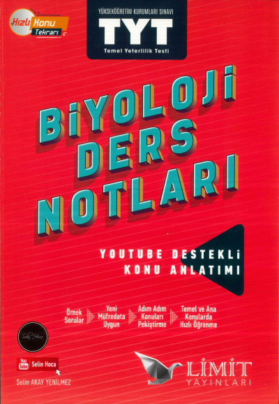 TYT Biyoloji Ders Notları Limit Yayınları Fenomen Fotokopi - YKS - KPSS - ALES