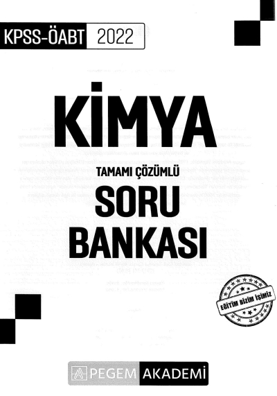 KİMYA TAMAMI ÇÖZÜMLÜ SORU BANKASI Fenomen Fotokopi - YKS - KPSS - ALES