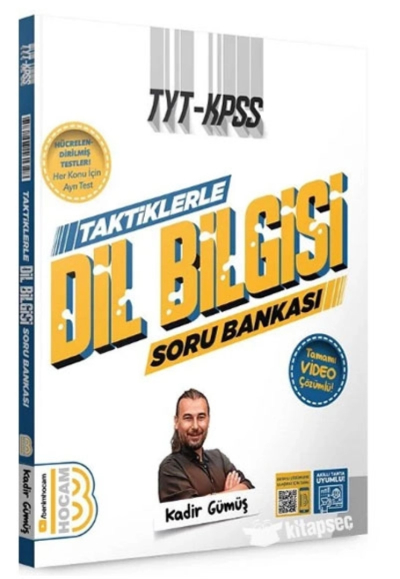 TAKTİKLERLE DİL BİLGİSİ TAMAMI VİDEO ÇÖZÜMLÜ SORU BANKASI Fenomen Fotokopi - YKS - KPSS - ALES
