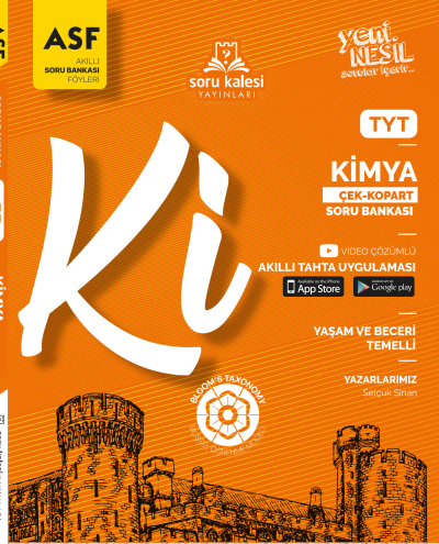 TYT Kimya Çek Kopar Soru Bankası Soru Kalesi Yayınları