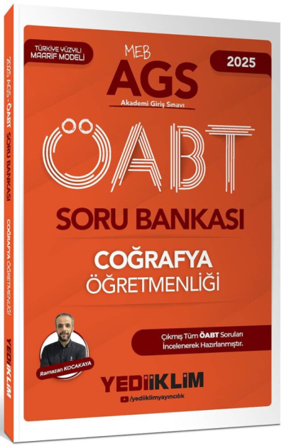 2025 MEB AGS ÖABT Coğrafya Öğretmenliği Soru Bankası Yediiklim Yayınları