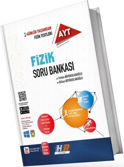 AYT Fizik Soru Bankası Hız ve Renk Yayınları Fenomen Fotokopi - YKS - KPSS - ALES