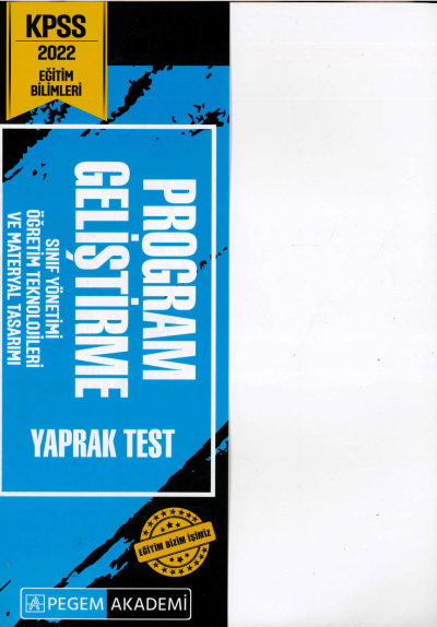 PROGRAM GELİŞTİRME YAPRAK TEST