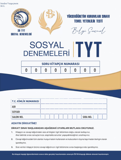 TYT Sosyal Denemeleri Bilgi Sarmal