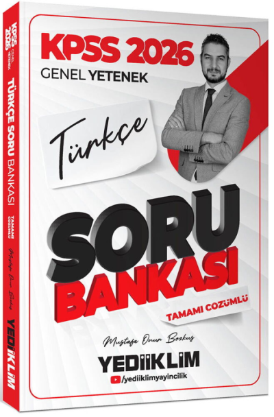 2026 KPSS Genel Yetenek Türkçe Tamamı Çözümlü Soru Bankası Yediiklim Yayınları Fenomen Fotokopi - YKS - KPSS - ALES