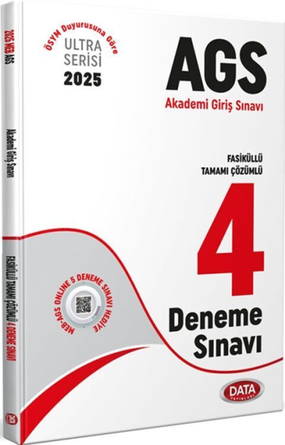 2025 MEB AGS Fasiküllü Tamamı Çözümlü 4 Deneme Sınavı Data Yayınları Fenomen Fotokopi - YKS - KPSS - ALES