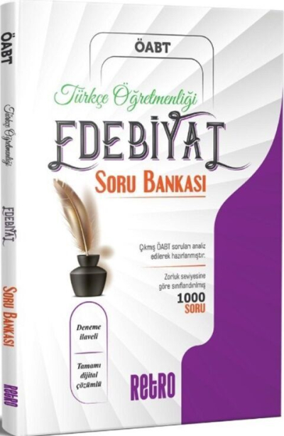 ÖABT Türkçe Öğretmenliği Edebiyat Soru Bankası Retro Yayıncılık Fenomen Fotokopi - YKS - KPSS - ALES