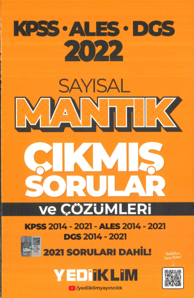 KPSS ALES DGS SAYISAL MANTIK 2014-2021 ÇÖZÜMLÜ ÇIKMIŞ SORULAR Fenomen Fotokopi - YKS - KPSS - ALES