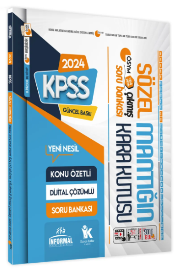 SÖZEL MANTIĞIN KARA KUTUSU ÖSYM ÇIKMIŞ SORU BANKASI Fenomen Fotokopi - YKS - KPSS - ALES