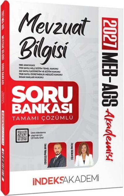MEB-AGS Akademisi Mevzuat Bilgisi Soru Bankası Çözümlü İndeks Akademi Yayıncılık Fenomen Fotokopi - YKS - KPSS - ALES