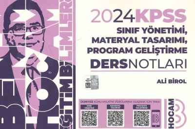 SINIF YÖN.-MATERYAL TASARIMI-PROGRAM GELİŞTİRME DERS NOTLARI Fenomen Fotokopi - YKS - KPSS - ALES
