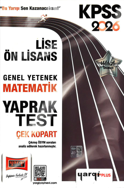 2026 KPSS Lise Ön Lisans Genel Yetenek Matematik Çek Kopart Yaprak Test Yargı Yayınları Fenomen Fotokopi - YKS - KPSS - ALES