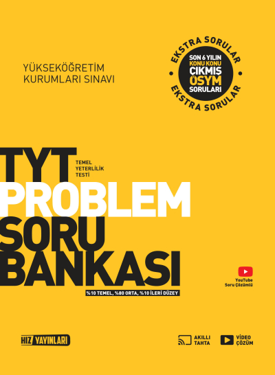 TYT Problemler Soru Bankası Hız Yayınları Fenomen Fotokopi - YKS - KPSS - ALES