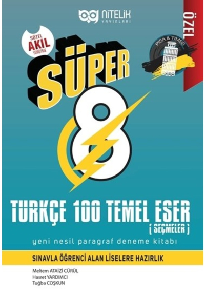 Süper Türkçe 100 Temel Eser Paragraf Deneme Kitabı Fenomen Fotokopi - YKS - KPSS - ALES