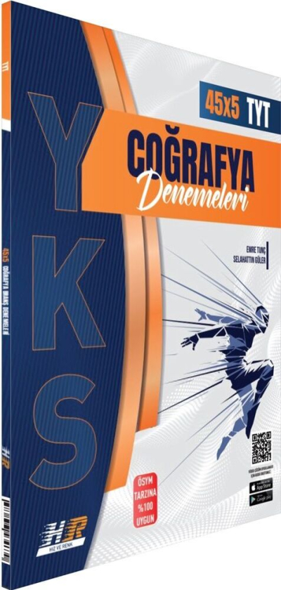 YKS TYT Coğrafya 40x5 Deneme Hız ve Renk Yayınları Fenomen Fotokopi - YKS - KPSS - ALES