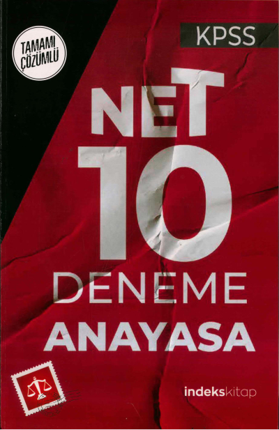 NET 10 ANAYASA TAMAMI ÇÖZÜMLÜ DENEME Fenomen Fotokopi - YKS - KPSS - ALES