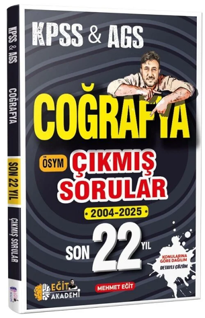 2026 KPSS Coğrafya Son 22 Yıl Çıkmış Sorular Mehmet Eğit Eğit Akademi Fenomen Fotokopi - YKS - KPSS - ALES