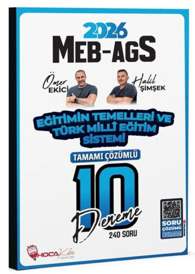 2026 MEB-AGS Eğitimin Temelleri ve Türk Milli Eğitim Sistemi 10 Deneme Çözümlü Hoca Kafası Yayınları Fenomen Fotokopi - YKS - KPSS - ALES