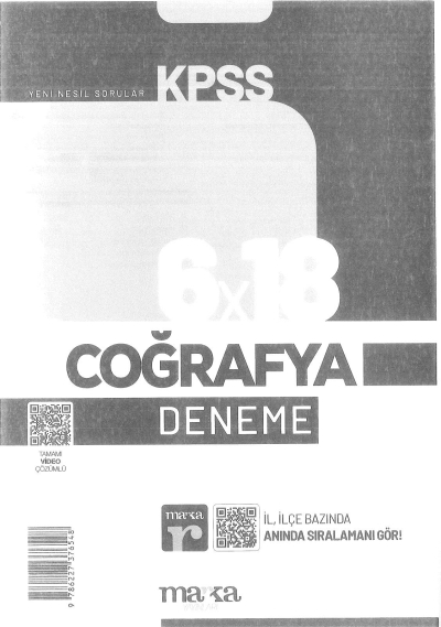 6*18 COĞRAFYA DENEME Fenomen Fotokopi - YKS - KPSS - ALES