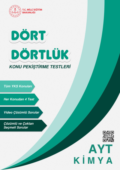 Dört Dörtlük Konu Pekiştirme Testleri AYT Kimya