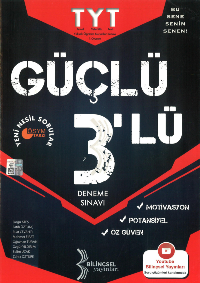 TYT Güçlü 3‘lü Deneme Sınavı Fenomen Fotokopi - YKS - KPSS - ALES