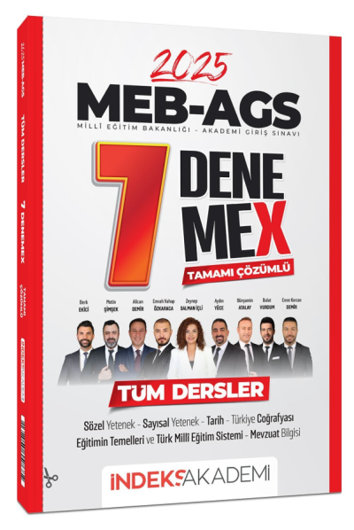 2025 MEB-AGS Tüm Dersler 7 DenemeX Çözümlü İndeks Akademi Yayıncılık Fenomen Fotokopi - YKS - KPSS - ALES