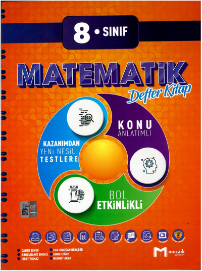 8. Sınıf Matematik İntro Konu Anlatımlı Defter Kitap Mozaik Yayınları