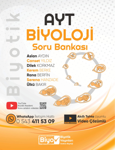 AYT Biyoloji Soru Bankası Biyotik Yayınları Fenomen Fotokopi - YKS - KPSS - ALES