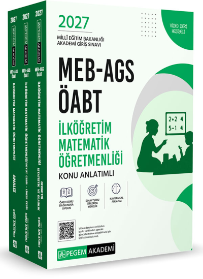 2027 ÖABT MEB-AGS İlköğretim Matematik Öğretmenliği Konu Anlatımlı Modüler Set Pegem Akademi Yayınları Fenomen Fotokopi - YKS - KPSS - ALES