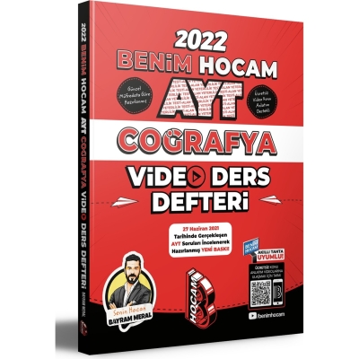 AYT COĞRAFYA VİDEO DERS DEFTERİ Fenomen Fotokopi - YKS - KPSS - ALES