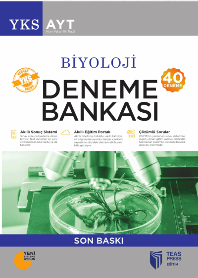 AYT Biyoloji 40 Deneme Bankası Teas Press Yayınları Fenomen Fotokopi - YKS - KPSS - ALES