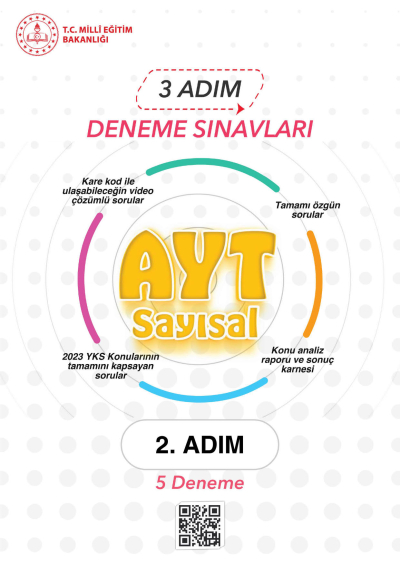 3 ADIM DENEME SINAVLARI AYT SAYISAL 2. ADIM Fenomen Fotokopi - YKS - KPSS - ALES