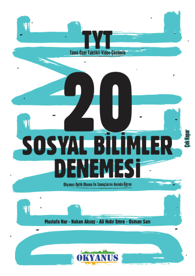 TYT Sosyal Bilimler 20 Denemeleri Okyanus Yayınları Fenomen Fotokopi - YKS - KPSS - ALES